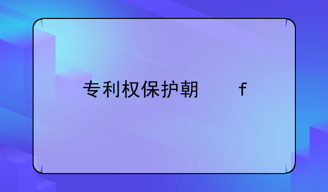 专利权保护期限
