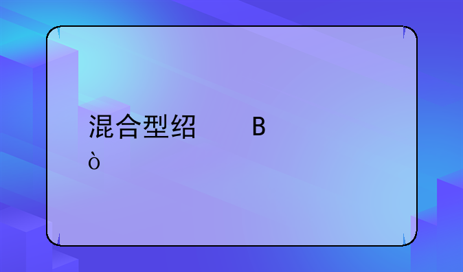 混合型经营模式