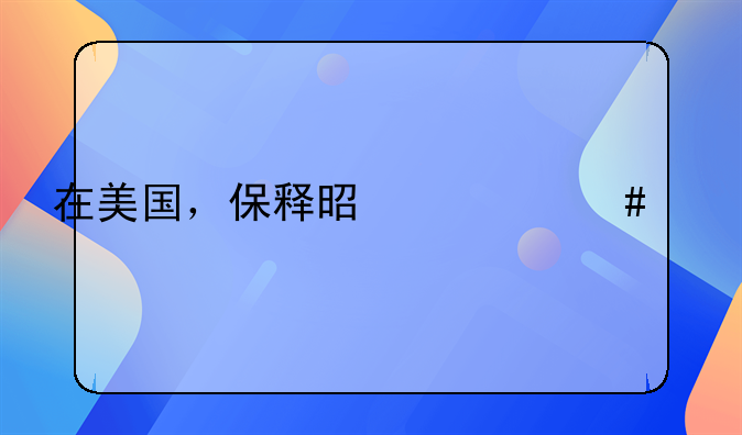 在美国，保释是什么概念