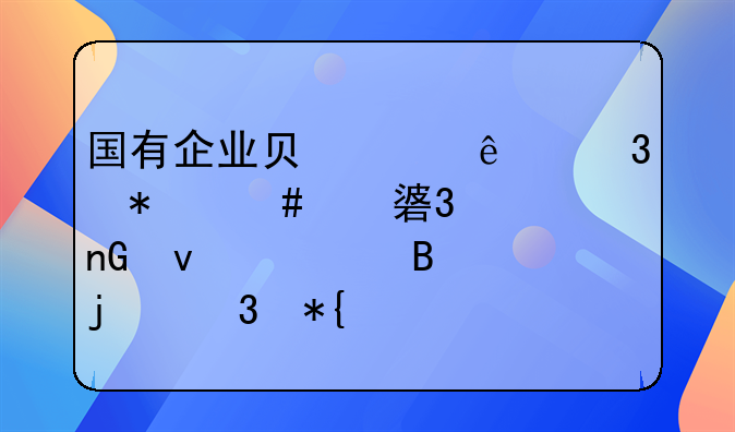 国有企业负责人职务消费行为监督管理暂行办法