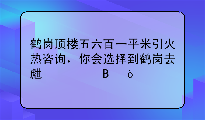 鹤岗顶楼五六百一平米引火热咨询，你会选择到鹤岗去生活吗？